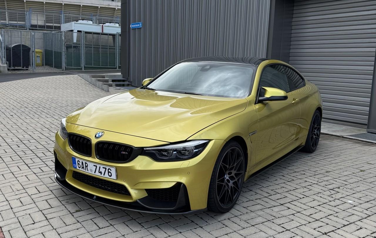 2017 BMW M4, žltá kupé, 141 000 km