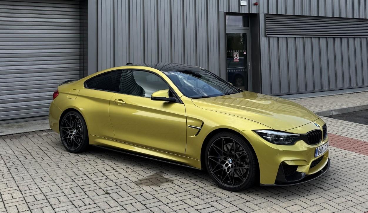 2017 BMW M4, žltá kupé, 141 000 km