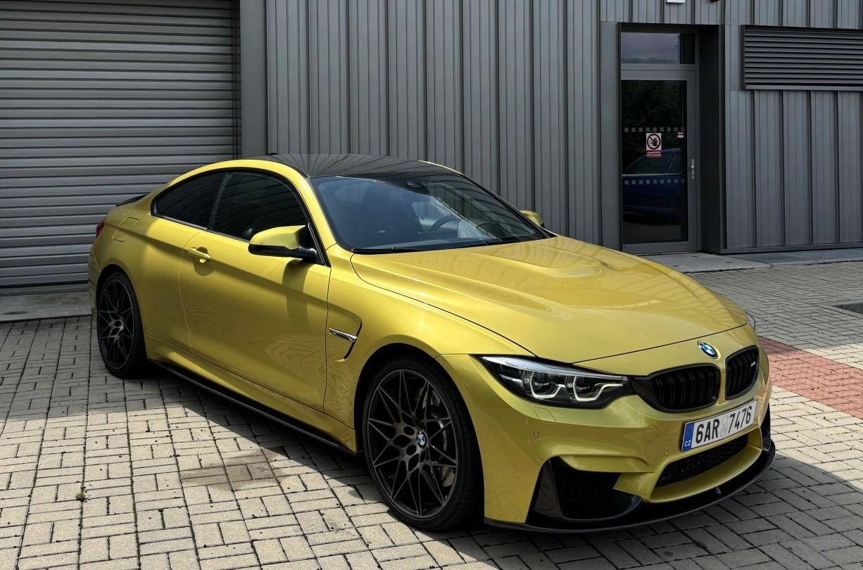 2017 BMW M4, žltá kupé, 141 000 km