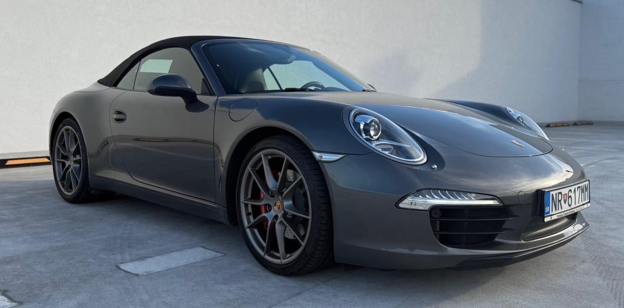 2012 Porsche 991 Carrera S, sivá kabriolet, 87 000 km