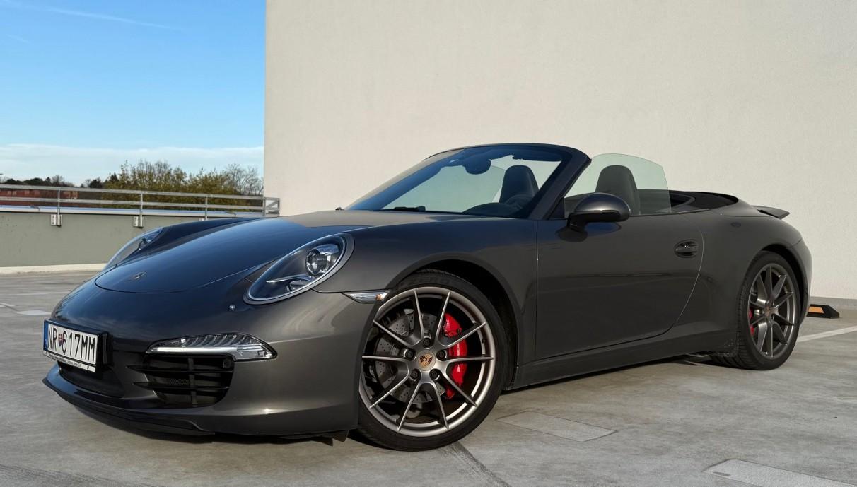 2012 Porsche 991 Carrera S, sivá kabriolet, 87 000 km